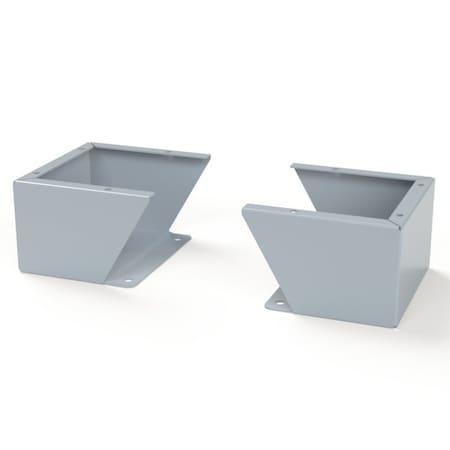 Saginaw Control & Engineering Floor Stand Kit, 6 in. H x 10 in. W x 9.12 in. L, Carbon Steel, 1 PR SCE-FK0610LG